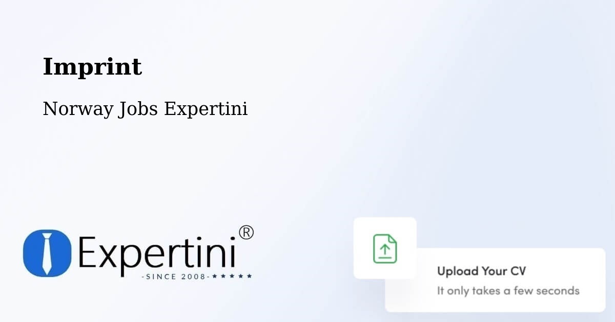 Imprint – Steinkjer - Norway Jobs Expertini